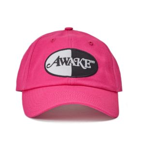 Baseball Cap Awake Logo Patch Hat Magenta Brown 291307