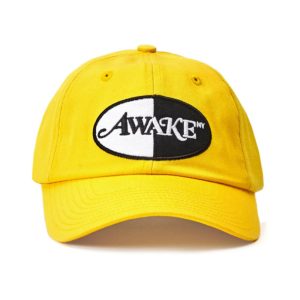 Baseball Cap Awake Logo Patch Hat Yellow Green 291311