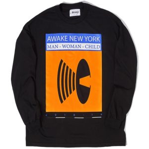 Awake Man Woman Child L/S Tee Black Blue 291461