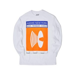 Awake Man Woman Child L/S Tee White White 291468