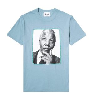 Awake Mandela Tee Washed Blue Blue 287599