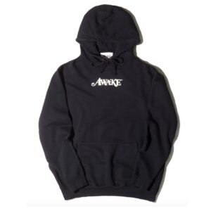 Awake Metallic Foil Logo Hoodie Black Orange 287354