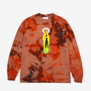 Awake Mother Mary L/S Tee Tie Dye Orange Violet 285905