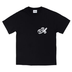 Awake Ribbon Script Logo Tee Black Black 285975