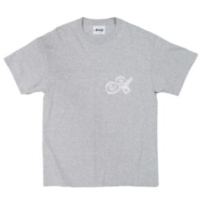 Awake Ribbon Script Logo Tee Heather Gray Green 286001