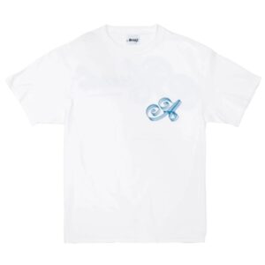 Awake Ribbon Script Logo Tee White Yellow 285966