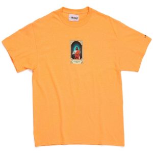 Awake Slapbox With Jesus Tee Orange Brown 293259