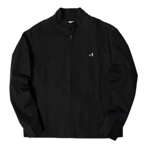 Awake Split Logo Harrington Patch Jacket Black White 291681