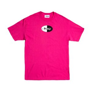 Awake Split Logo Tee Magenta Black 291486