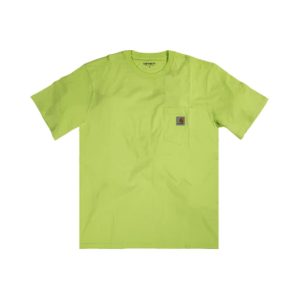 Awake x Born X Raised Carhartt WIP Pocket Tee Lime T-Shirt Pink 288567