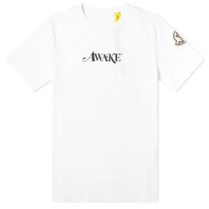 Awake x Moncler Logo Tee White Brown 291205