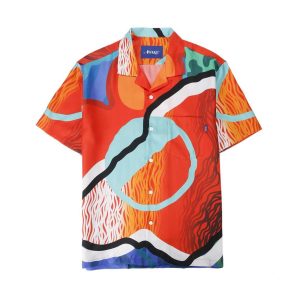 Awake x Sam Friedman Silk Camp Shirt Print White 285564