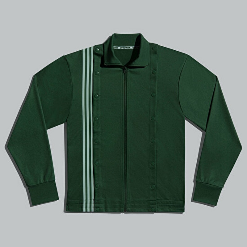 adidas Ivy Park 3-Stripes Track Jacket (Gender Neutral) Dark Green Black 304657