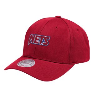 Aape x Mitchell & Ness New Jersey Nets Strapback Hat Red Blue 308357