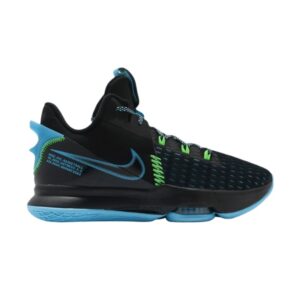 Nike LeBron Witness 5 EP Black Light Blue Fury White CQ9381 004