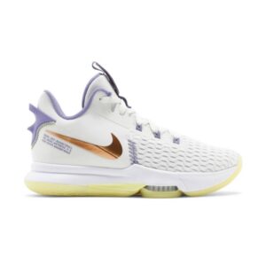 Nike LeBron Witness 5 Summit White Metallic Bronze White CQ9380 102