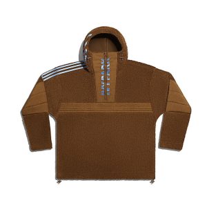 adidas Ivy Park 1/2 Zip Branded Teddy Jacket Hoodie (All Gender) Wild Brown Brown 308285