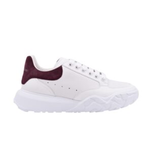 Sneakers Alexander McQueen Oversized Court Trainer White Burgundy 634619 WHZ95 9693