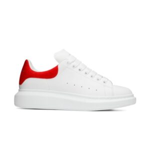 Alexander McQueen Oversized Sneaker White Lust Red White 553680 WHGP7 9676