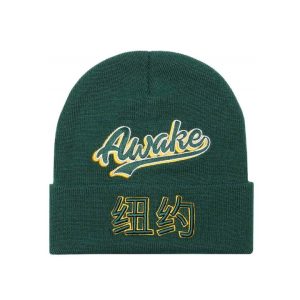 Awake Chinatown Script Beanie Green Green 316458