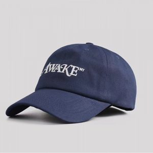 Awake Distorted Logo Dad Cap Navy Navy 316303