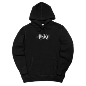 Awake Distorted Logo Hoodie Black Black 314507