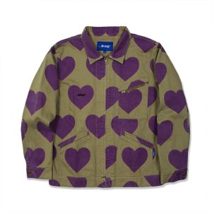 Awake Hearts Harrington Jacket Army Khaki 314675