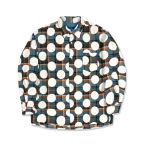 Awake Polka Dot Flannel Shirt Blue 314706