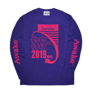 Awake Turntable Longsleeve Tee Purple White 316309