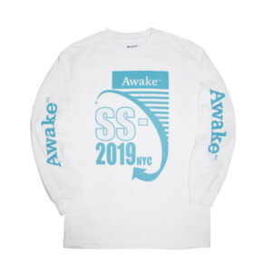 Awake Turntable Longsleeve Tee White White 315663