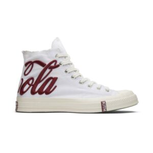 Kith x Coca-Cola x Converse Chuck 70 White Red Sneakers 160286C