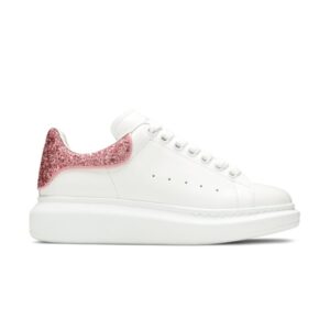 Sneakers Wmns Alexander McQueen Oversized Sneaker White Pink Glitter 558945 WIA4Y 9414