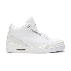 Air Jordan 3 Retro Silver Anniversary Sneakers 398613 102