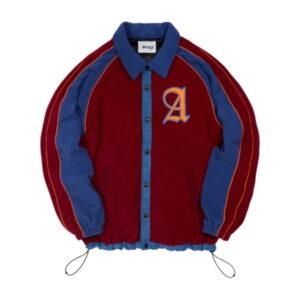 Awake Baseball Fleece Jacket Burgundy/Blue Burgundy/Blue 337695