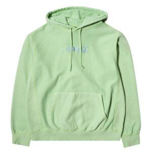 Awake Embroidered Logo Hoodie Light Green Grey 339781