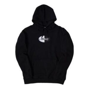 Awake Embroidered Split Logo Patch Hoodie Black Black 338558