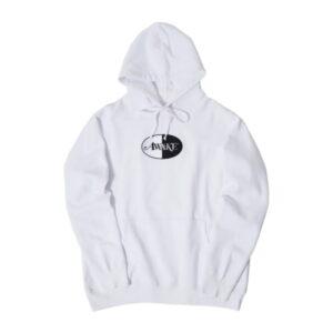 Awake Embroidered Split Logo Patch Hoodie White White 336792