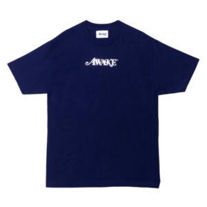 Awake Metallic Foil Logo Tee Navy Navy 340779