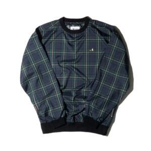 Awake Plaid Windbreaker Pullover Jacket Green White 335655