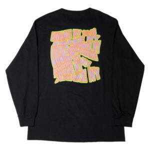 Awake Wave Logo L/S Tee Black Blue 339825