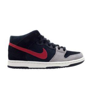 Nike Dunk Mid Pro SB Black Varsity Red Black 314383 005