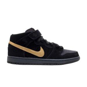 Nike Dunk Mid Pro SB Dark Obsidian Metallic Gold Dark Obsidian/Metallic Gold 314383 474