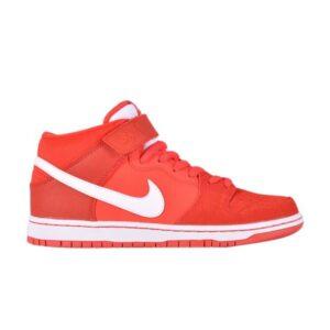 Nike Dunk Mid Pro SB Lt Crimson White Lt Crimson/White-Lt Crimson 314383 616