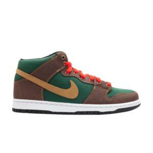 Nike Dunk Mid Pro SB Patagonia Noble Green/Mtllc Gold-Drk Ok 314383 302