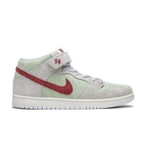 Nike Dunk Mid Pro SB White Widow Sail/Gym Red-Fresh Mint AQ2207 163