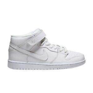 Nike Dunk Mid Pro SB White White/White-Lt Base Gray 314383 110