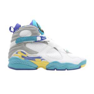 Wmns Air Jordan 8 White Aqua Black 316836 161