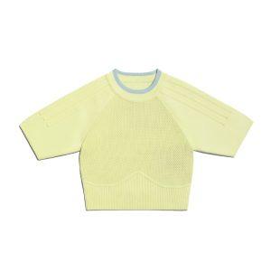 adidas Ivy Park Knit Crop Top (Plus Size) Yellow Tint Yellow Tint 341571