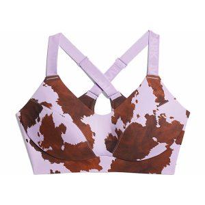 adidas Ivy Park Sports Top Medium-Support Cow-Print Cutout Bra (Plus Size) AOP Cow Hide/Purple Glow AOP Cow Hide/Purple Glow 334827