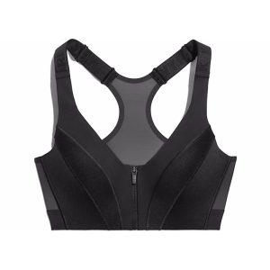 adidas Ivy Park Medium Support Zip Bra Sports Top Black Black 335673